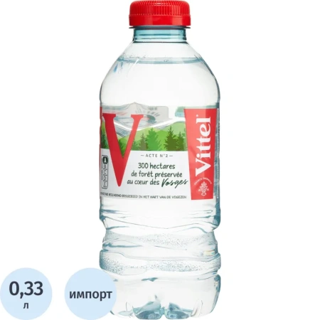 Вода минеральная Vittel столовая негазированная 0.33 л