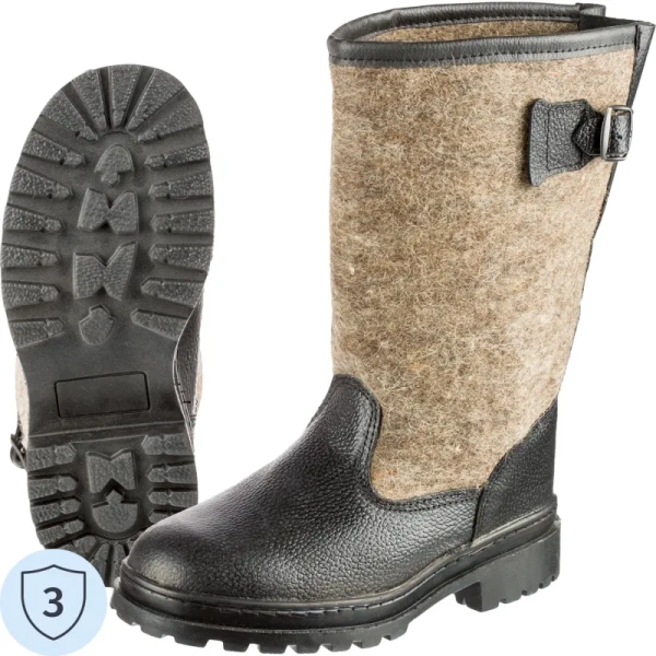 Сапоги Мороз М7 войлочные с юфтью на резиновой подошве (размер 39)