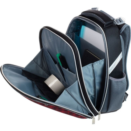 Ранец Комус Класс Basic Котик черный с двумя отделениями