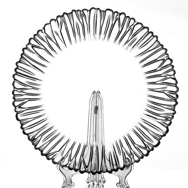 Тарелка сервировочная Pasabahce Аврора стеклянная прозрачная диаметр 31.5 см (артикул производителя 10499B)