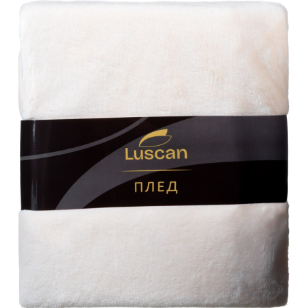 Плед Luscan микрофибра 200х220 см бежевый