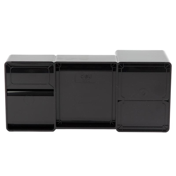 Подставка-органайзер для канцелярских мелочей Deli 6 отделений черный  (EZ00220)