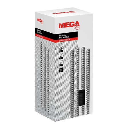 Пружины для переплета пластиковые ProMega Office 28мм черные 50шт/уп. Пружины для переплета пластиковые ProMega Office 28мм черные 50шт/уп.