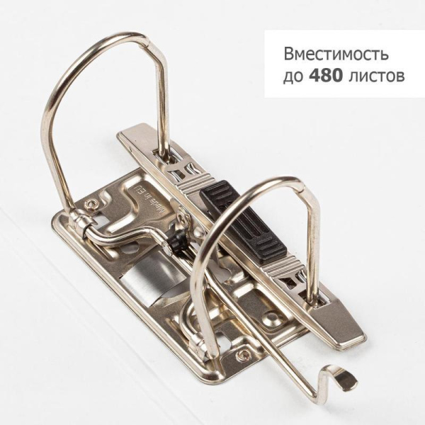 Папка с арочным механизмом Attache 75 мм мрамор черная (10 штук в упаковке)