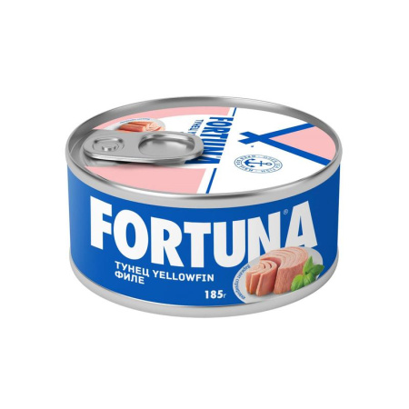 Тунец Fortuna Yellowfin консервированный в собственном соку 185 г