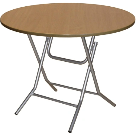 Стол обеденный Ривьера складной (бук/металлик 800х750 мм) бук/металлик