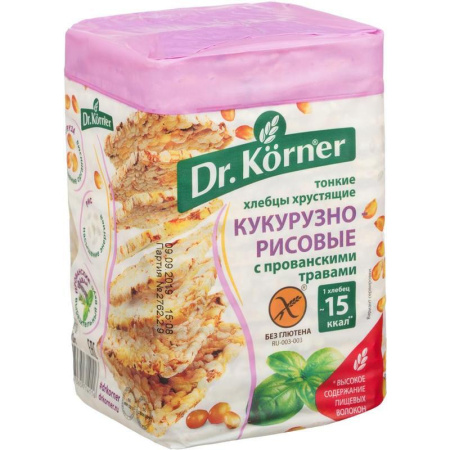 Хлебцы Dr.Korner С прованскими травами многозерновые 100 г