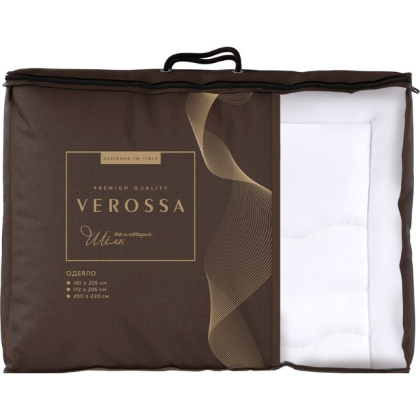 Одеяло Verossa Шелк 140х205 см стеганое с кантом белое (790486)