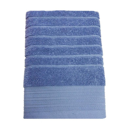 Полотенце махровое Страйп 50х90 см 500 г/кв.м голубое