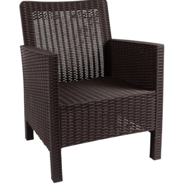 Кресло TDT коричневое (пластик)