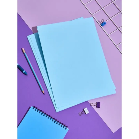 Бумага цветная для печати Комус Color голубая пастель (А4, 80 г/кв.м, 50 листов)