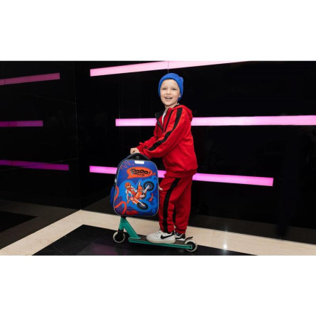 Ранец №1 School Light Moto freestyle синий с одним отделением