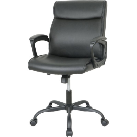 Кресло для руководителя Chairman CH303 черное (экокожа, металл)