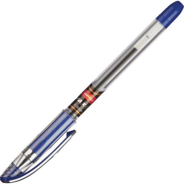 Ручка гелевая Unimax Max Gel синяя (толщина линии 0.3 мм)