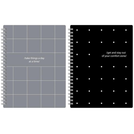 Бизнес-тетрадь Attache Comfort А5 96 листов черная в клетку на спирали  (156х207 мм) Бизнес-тетрадь Attache Comfort А5 96 листов черная в клетку на спирали  (156х207 мм)