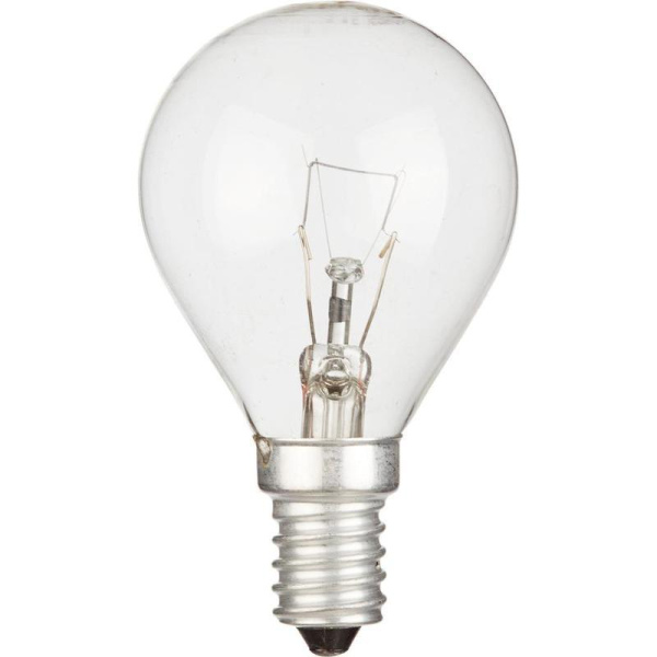 Лампа накаливания Старт 40 Вт E14 шаровидная прозрачная 2750 К теплый белый свет