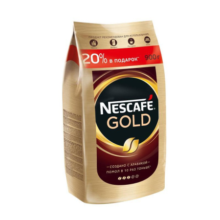 Кофе растворимый Nescafe Gold 900 г (пакет) Кофе растворимый Nescafe Gold 900 г (пакет)