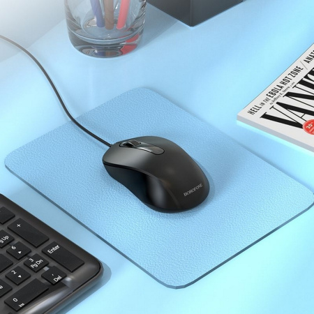 Мышь проводная Borofone BG4 черная (82976)