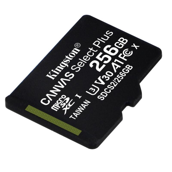 Карта памяти 256 ГБ microSDXC Kingston Canvas Select Plus Class 10 UHS-I (SDCS2/256GBSP)