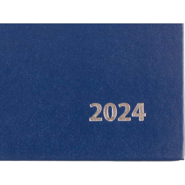 Ежедневник датированный 2024 Attache Economy бумвинил А5 160 листов  синий