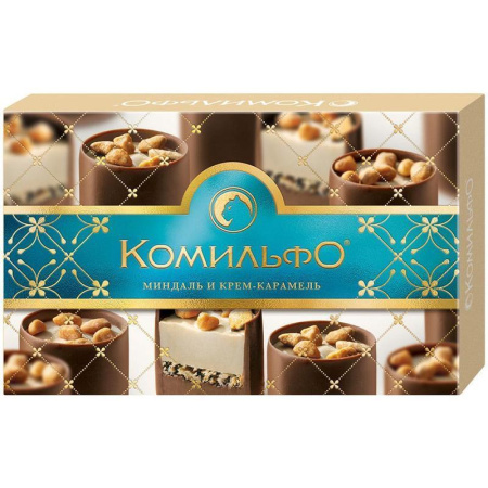 Конфеты Комильфо миндаль и карамель 116 г Конфеты Комильфо миндаль и карамель 116 г