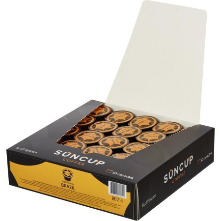 Кофе в капсулах для кофемашин Suncup Brazil (50 штук в упаковке)
