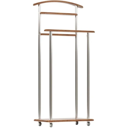 Вешалка костюмная Комус Мебель Элдридж (дуб американский/хромированный,  500х295х1050 мм)