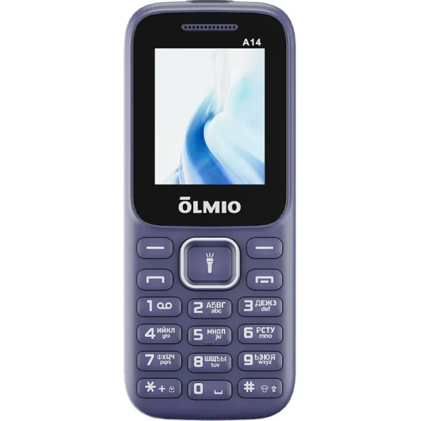 Мобильный телефон Olmio A14 синий (48143)