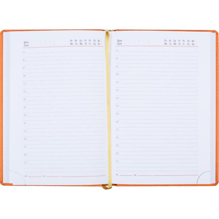 Ежедневник недатированный Attache Сиам искусственная кожа А5 176 листов оранжевый (143x210 мм) Ежедневник недатированный Attache Сиам искусственная кожа А5 176 листов оранжевый (143x210 мм)
