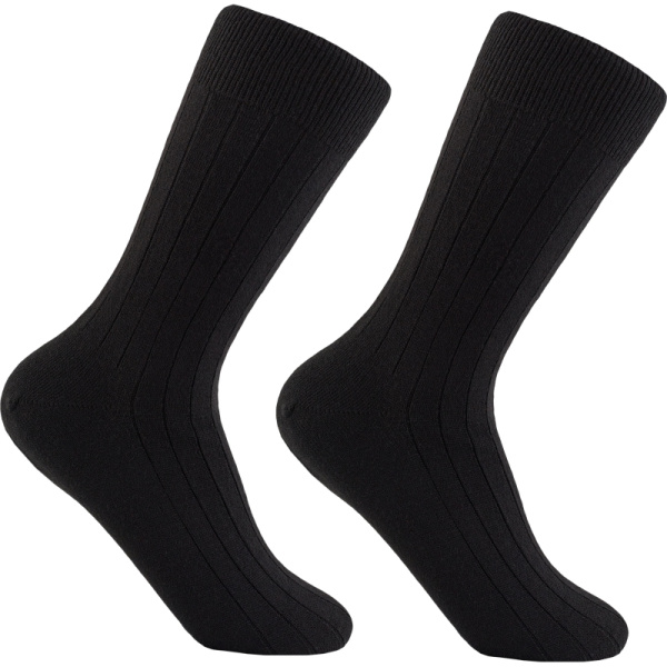 Носки мужские шерстяные черные с полосой размер 27