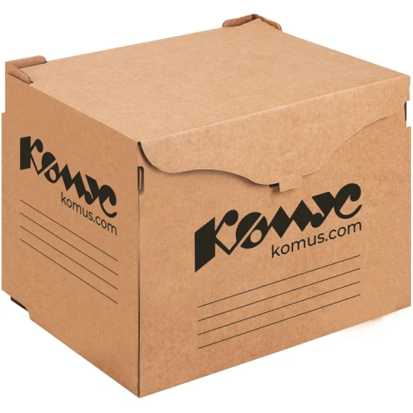 Короб архивный Т24 Комус 331х310х413 мм из гофрокартона