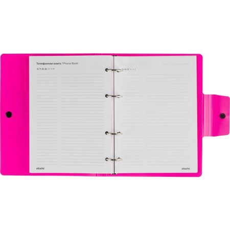 Ежедневник недатированный Attache Digital пластик A5 136 листов розовый (175x220 мм)