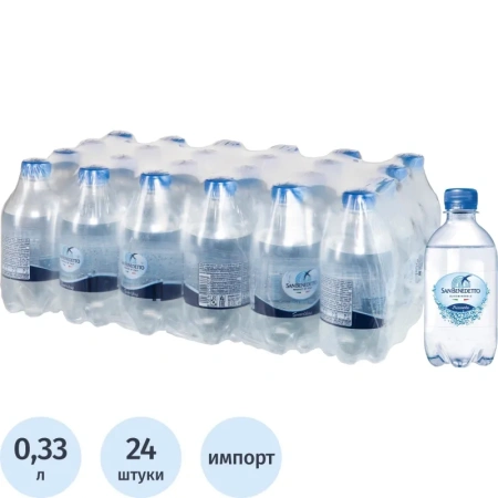 Вода минеральная San Benedetto столовая газированная 0.33 л