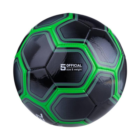 Мяч футбольный Jоgel ntro №5 черный/зеленый