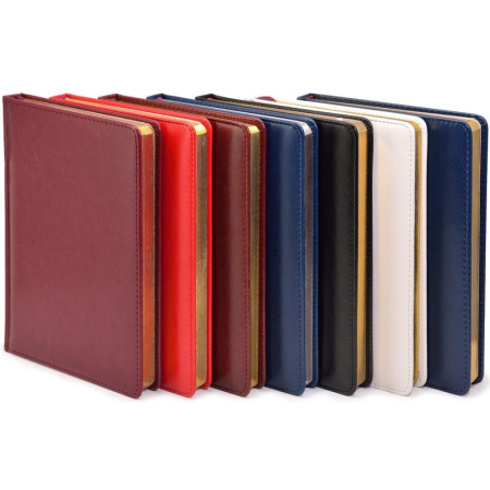 Ежедневник недатированный Attache Sidney Nebraska искусственная кожа А5  136 листов коричневый (золотистый обрез, 145x205 мм)