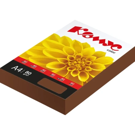 Бумага цветная для печати Комус Color шоколад интенсив (А4, 80 г/кв.м,  500 листов)