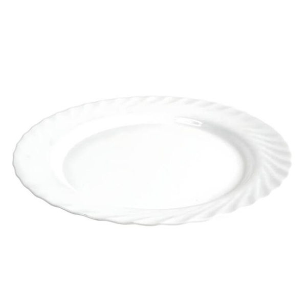 Тарелка обеденная Arcoroc Трианон диаметр 195 мм белая 6 штук в упаковке   (артикул производителя 4640)