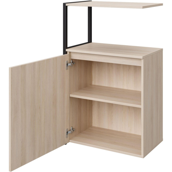 Полустеллаж для документов Easy to lead K-Loft 241H023 дуб  скандинавский/чёрный 645х400х1068 мм