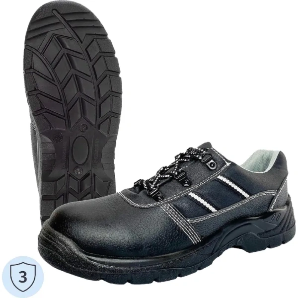 Полуботинки рабочие летние Аскет ПУ из микрофибры черные размер 43