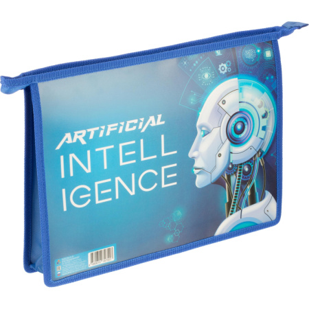 Папка для тетрадей А4 пластиковая ИСКУССТВЕННЫЙ ИНТЕЛЛЕКТ 2024