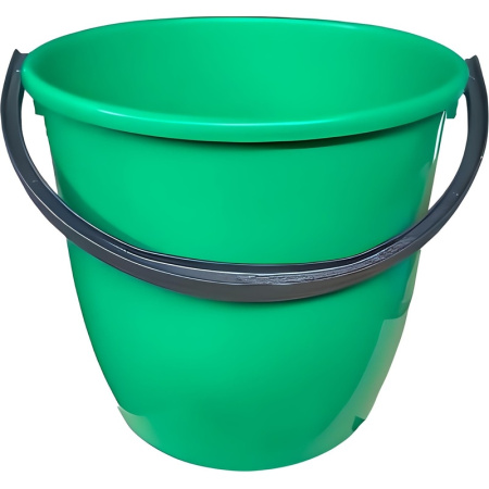 Ведро Крепыш 13 л пластиковое зеленое