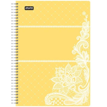 Бизнес-тетрадь Attache Selection Амели А4 80 листов желтая в клетку на спирали (300х210 мм) Бизнес-тетрадь Attache Selection Амели А4 80 листов желтая в клетку на спирали (300х210 мм)