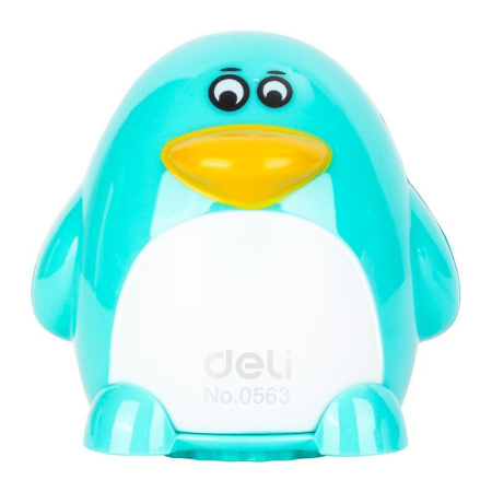 Точилка для карандашей Deli Пингвин E0563 с контейнером пластиковая Точилка для карандашей Deli Пингвин E0563 с контейнером пластиковая