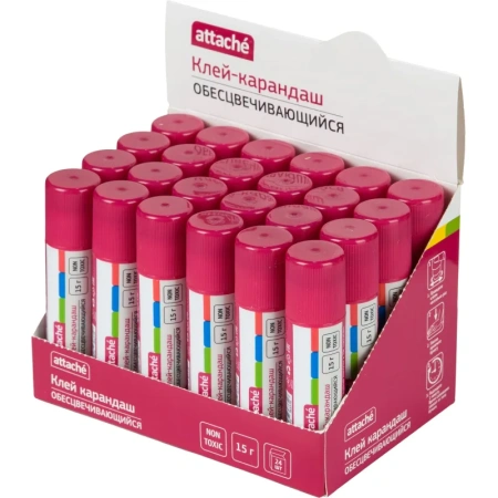 Клей-карандаш Attache 15 г обесцвечивающийся
