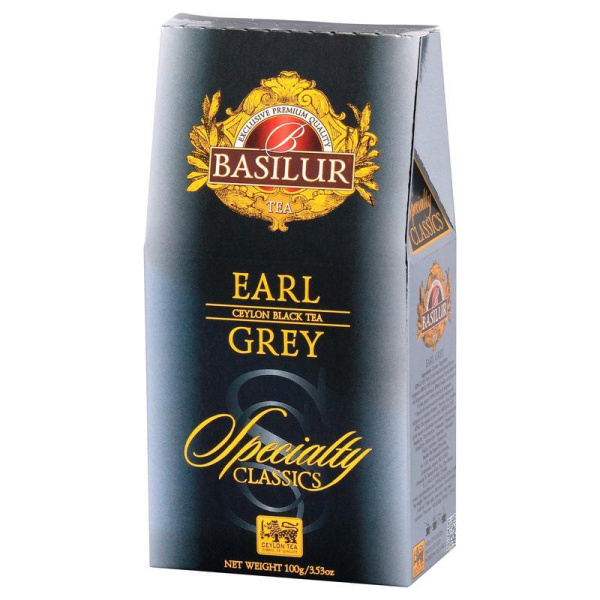 Чай подарочный Basilur Избранная классика Эрл Грей листовой черный с бергамотом 100 г