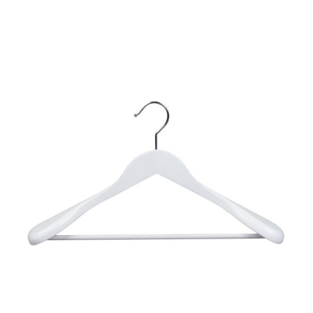 Вешалка-плечики анатомическая Attache деревянная белая (размер 48-50)