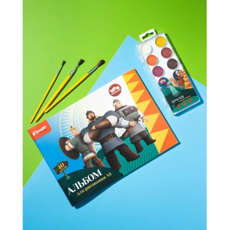 Набор школьный Комус Три Богатыря 5 предметов