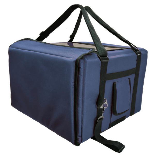 Термосумка для пиццы полиэстер синяя 45x45x30 см