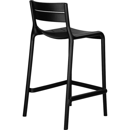 Стул полубарный Dobrin Nessa чёрный (пластик)