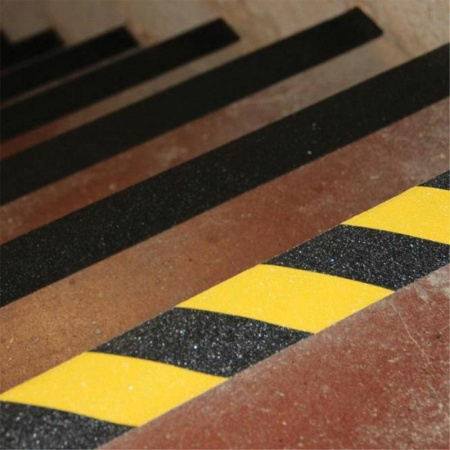 Лента противоскользящая Мельхозе 50 мм х 18.3 м желтая/черная (артикул производителя M1WR050183)